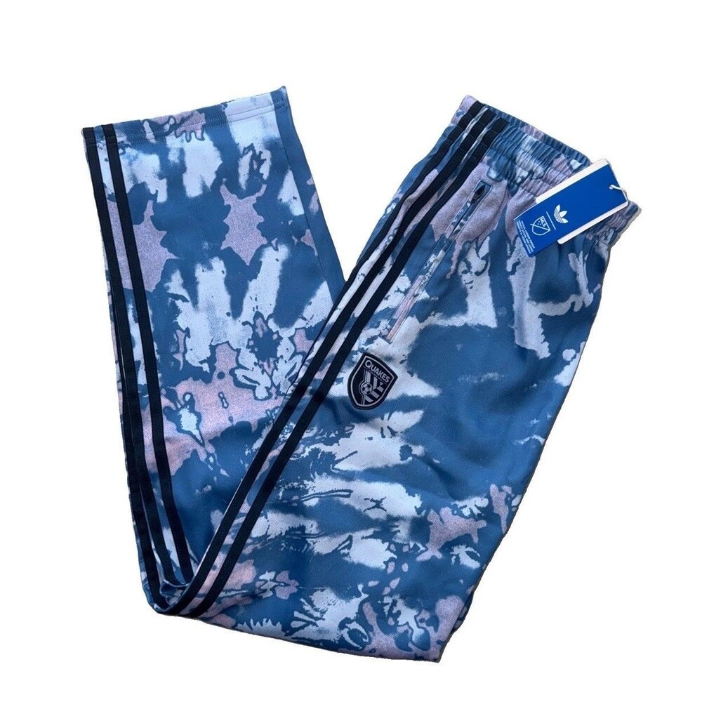 Men Size Adidas x San Jose Earthquake ‘Grateful Dead’ Track Pant Blue JY7912 NEW